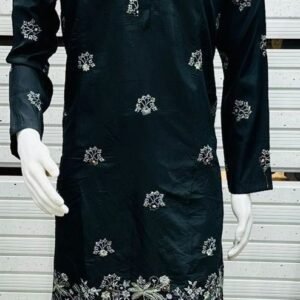 Beach Silk Daman Work Kurta
