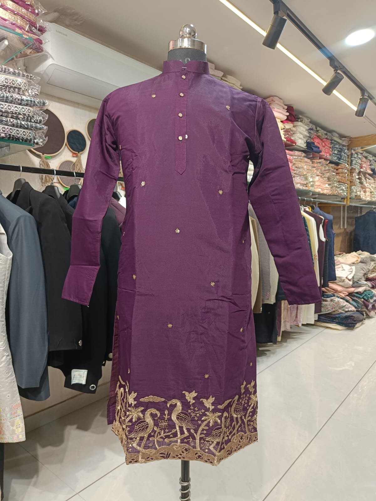 Flamingo Tree Daman Work Kurta