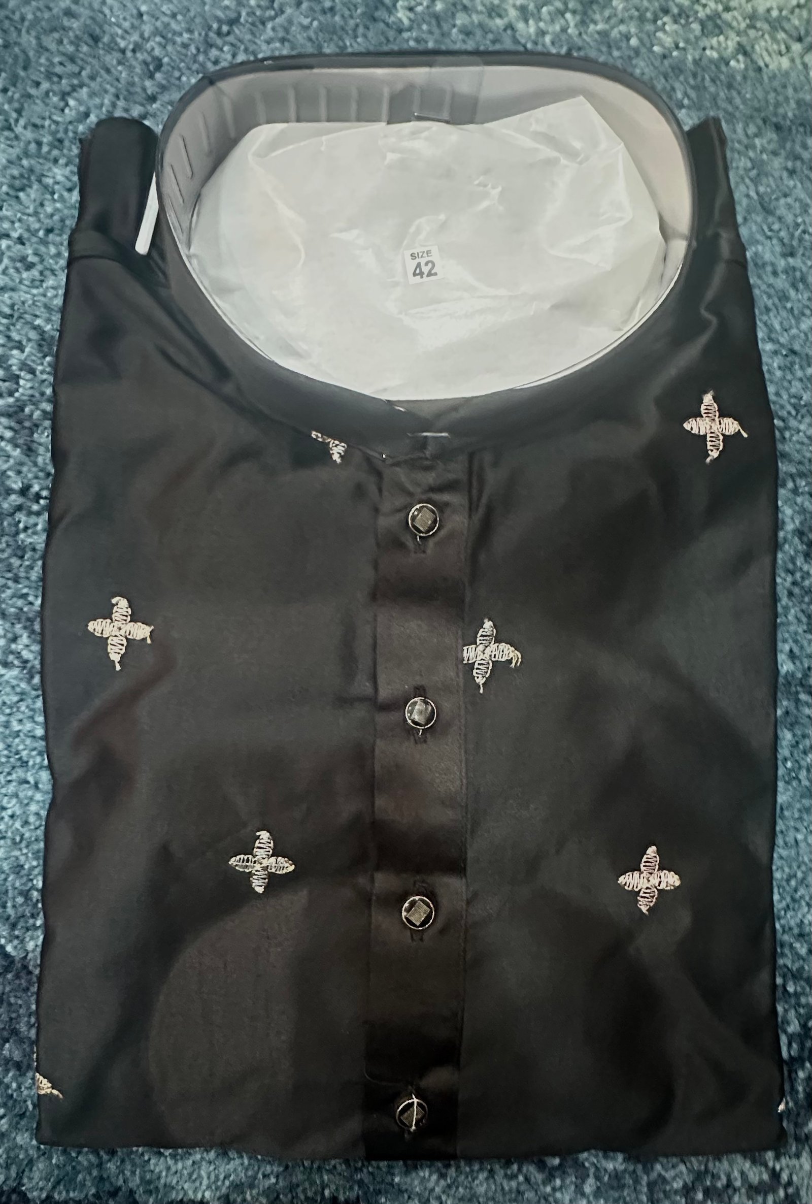 Water flower Daman Work Kurta - Image 4