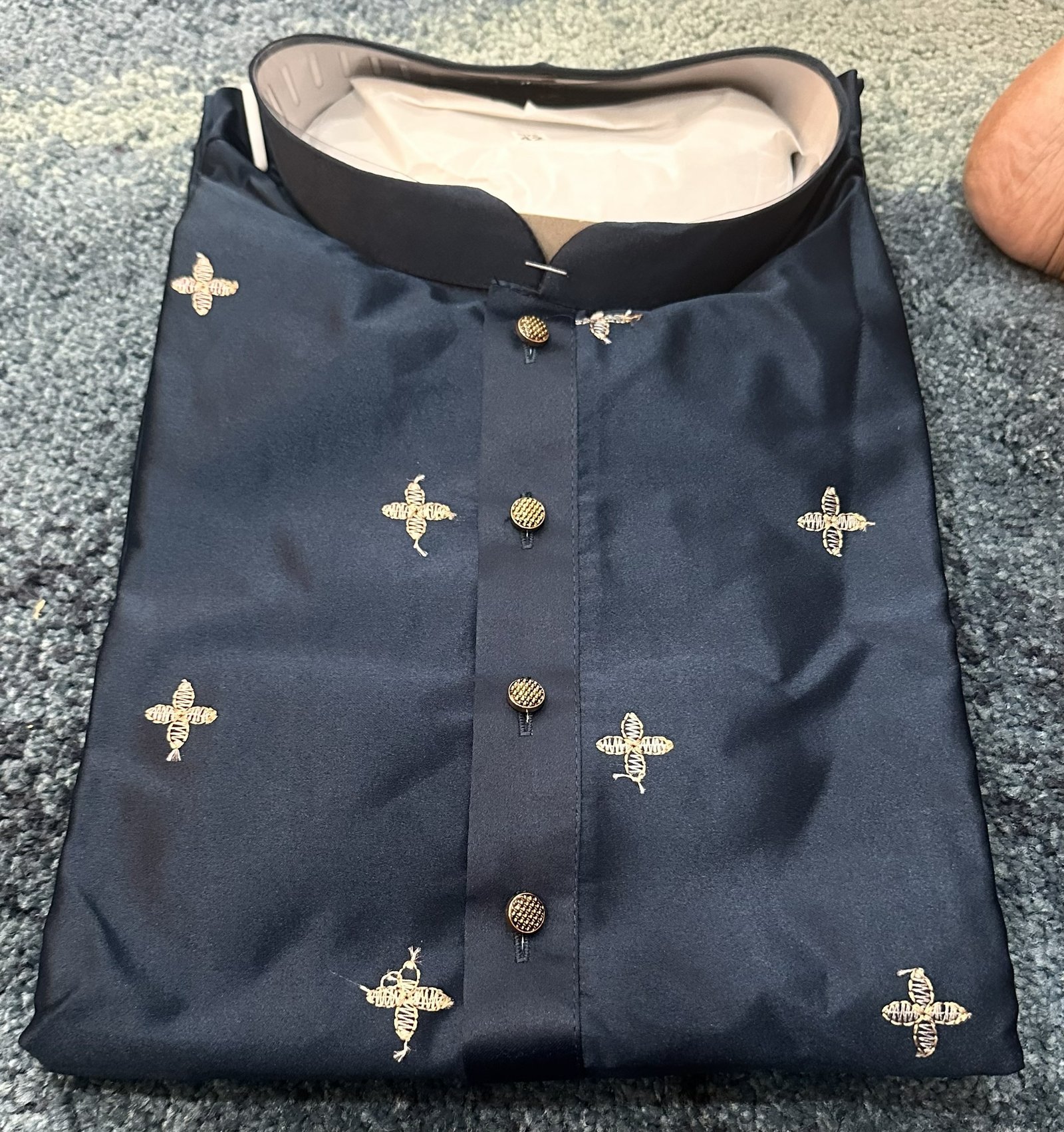 Water flower Daman Work Kurta - Image 2