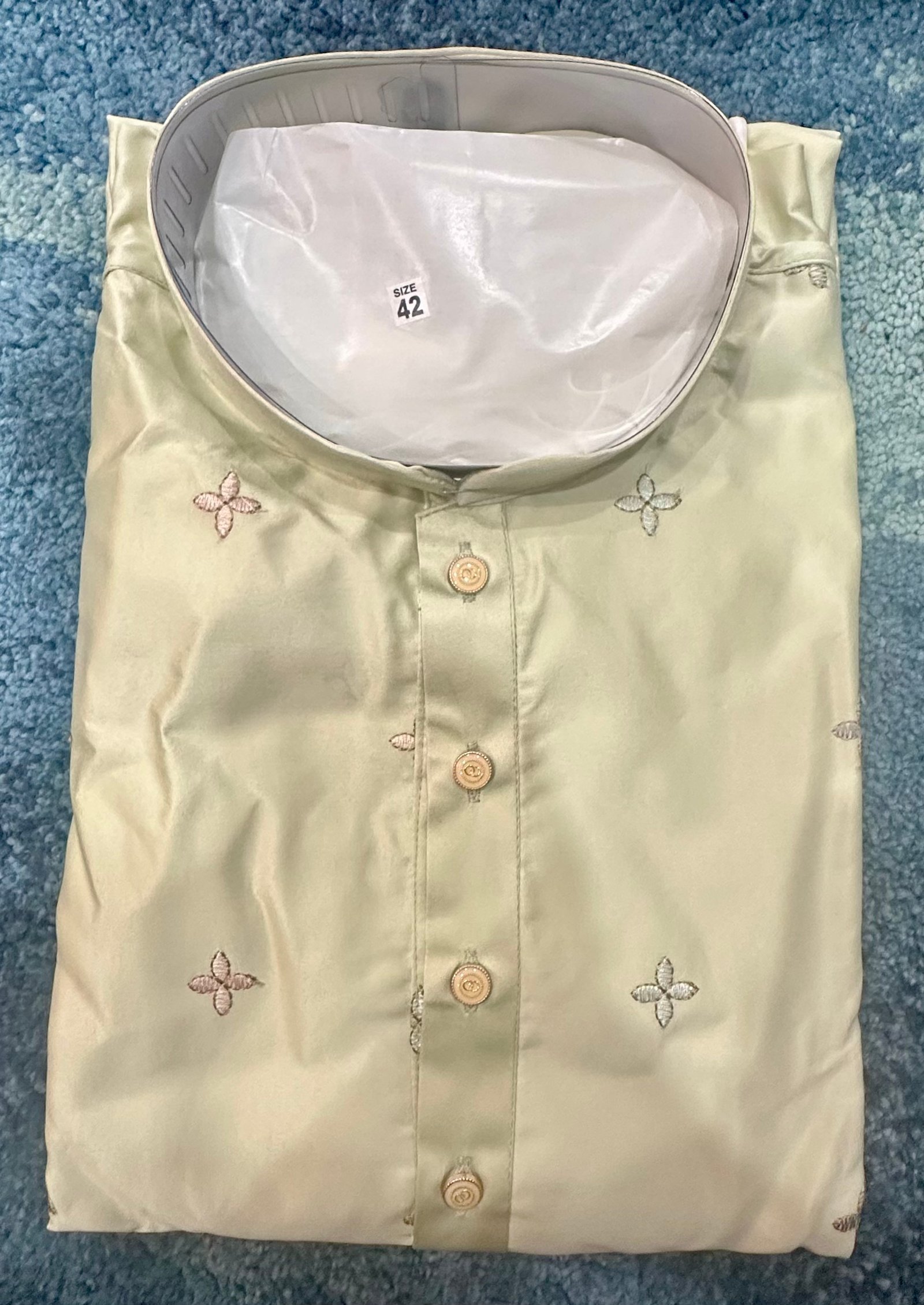 Water flower Daman Work Kurta - Image 3