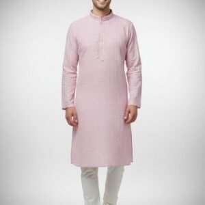 Baby Pink Lakhnavi Kurta