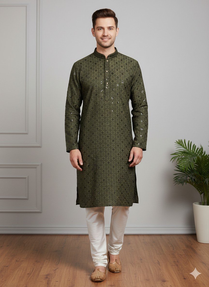 Mehandi Lakhnavi Kurta