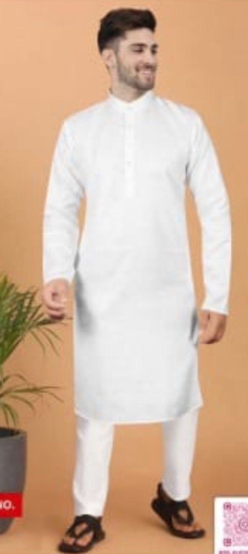 Plain Cotton Kurta