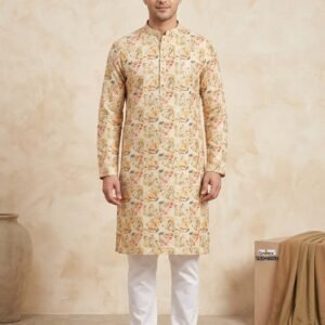 Abstract Mosaic Printed Kurta