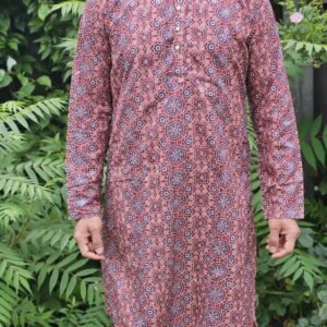 Circle Brown Printed Kurta