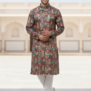 Hexagon Printed Kurta