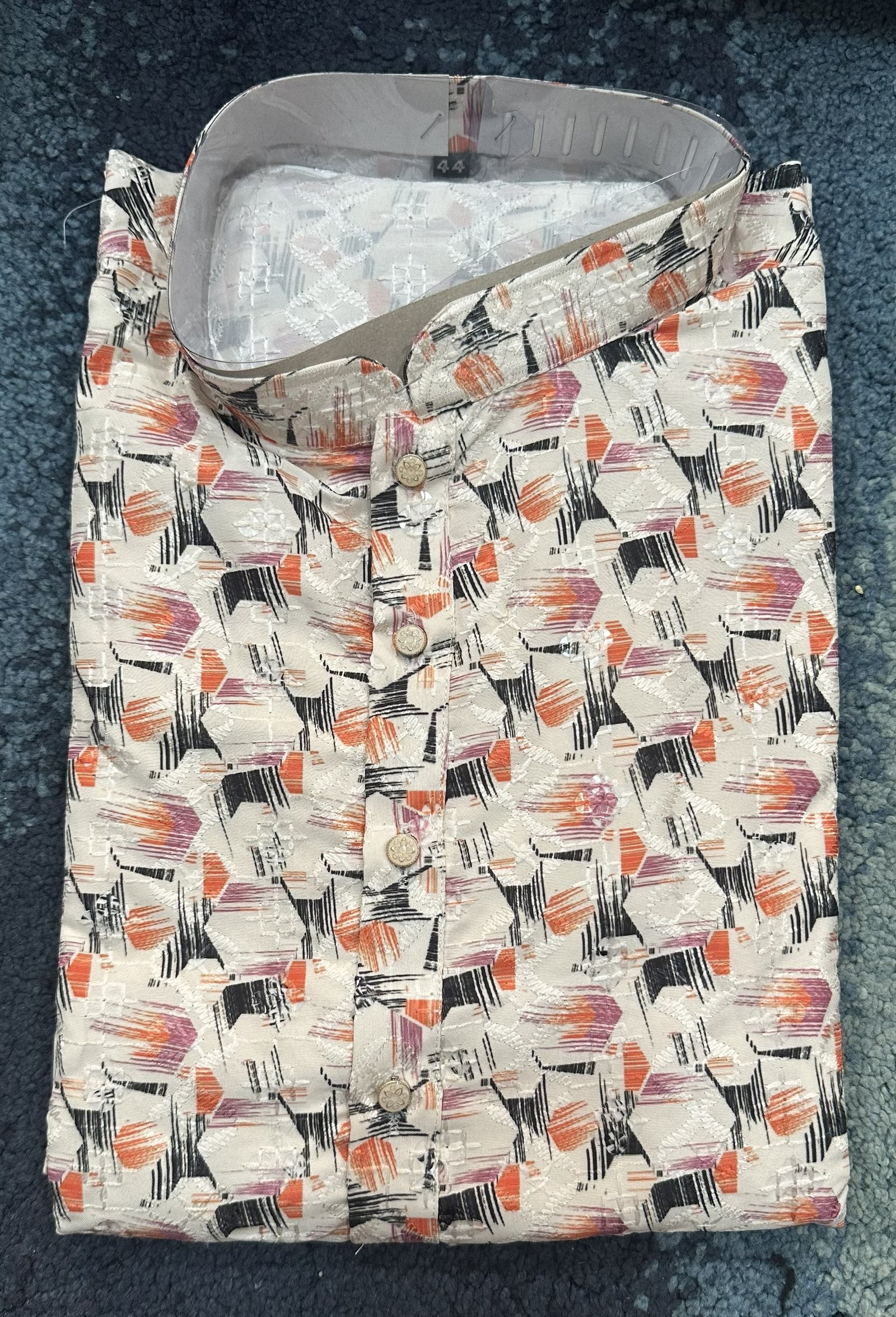 Kesariya Hex Printed Kurta - Image 2