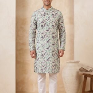 Mint Bloom Printed Kurta