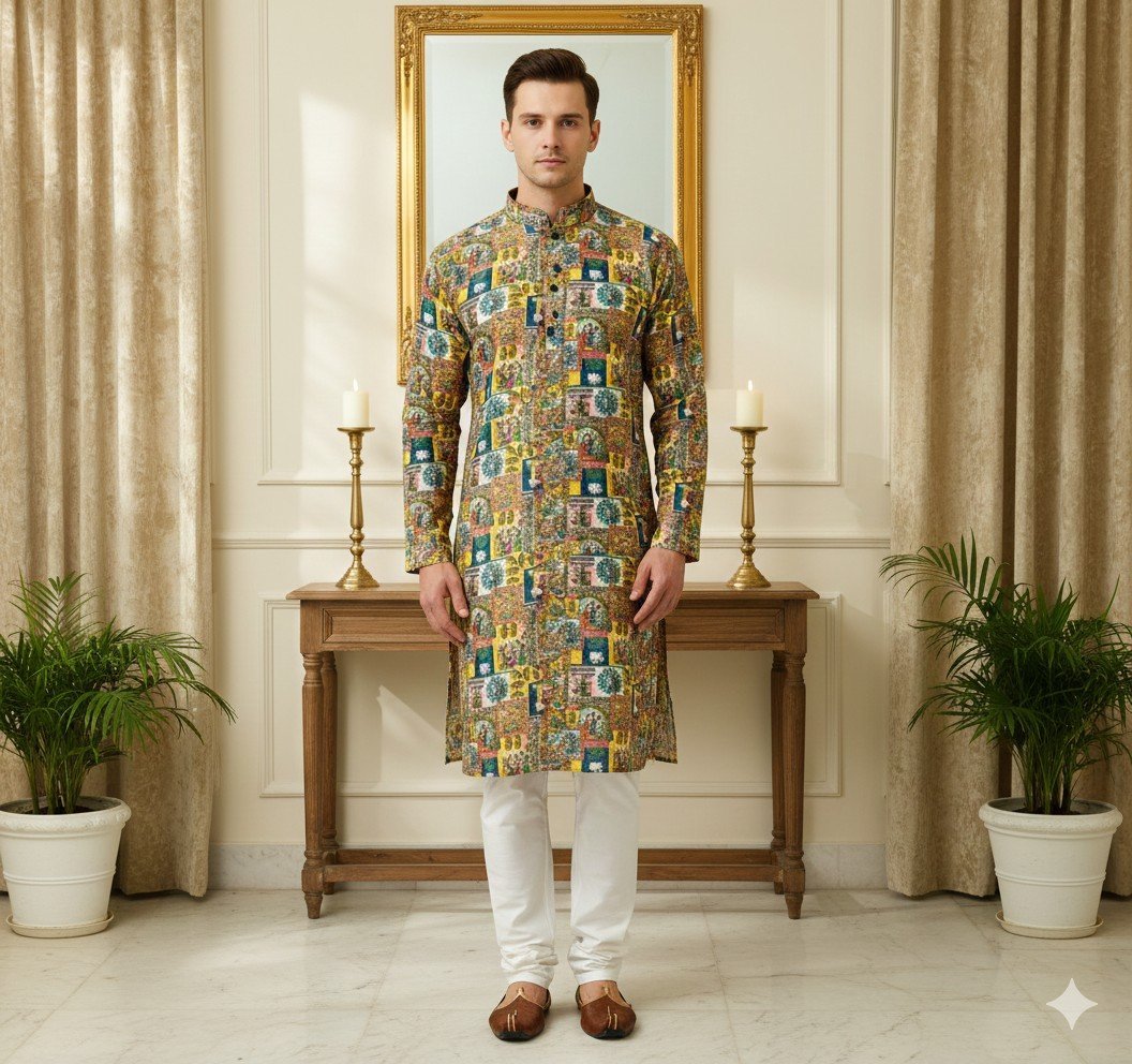 Peacok & Sisters Printed Kurta