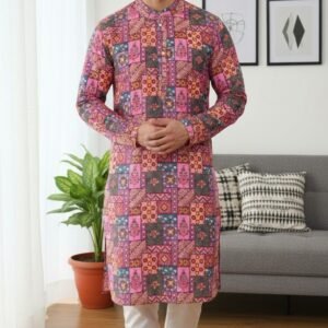 Pink Box Printed Kurta