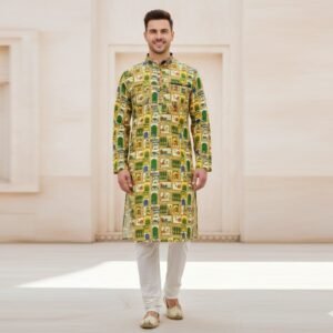Yellow Rani Printed Kurta