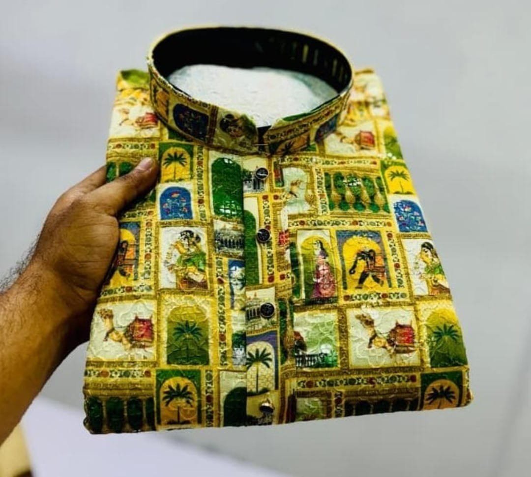Yellow Rani Printed Kurta - Image 2