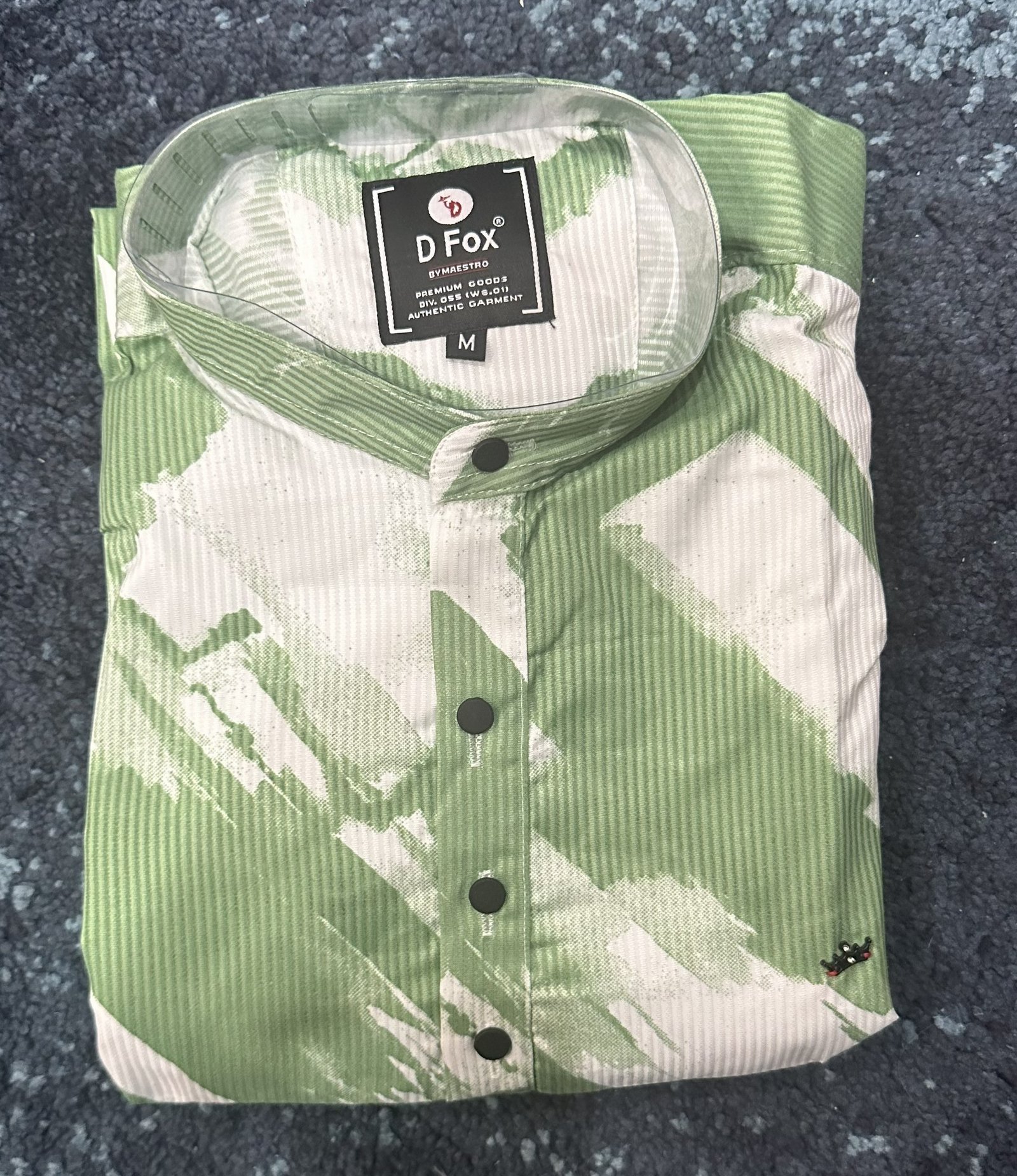 Green Paint Lines Short Kurta - Image 2