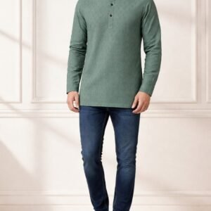 Hexagon Pattern Short Kurta