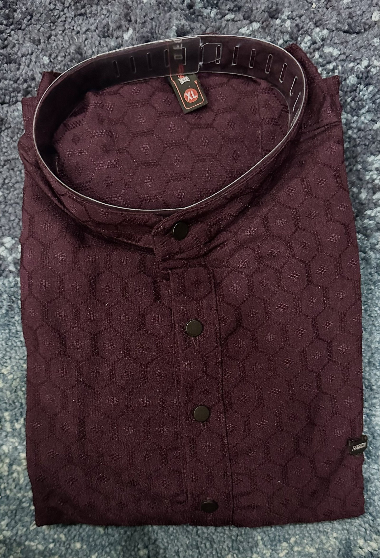 Hexagon Pattern Short Kurta - Image 4