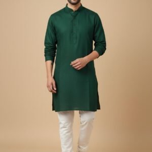 Silk Satin Plain Short Kurta
