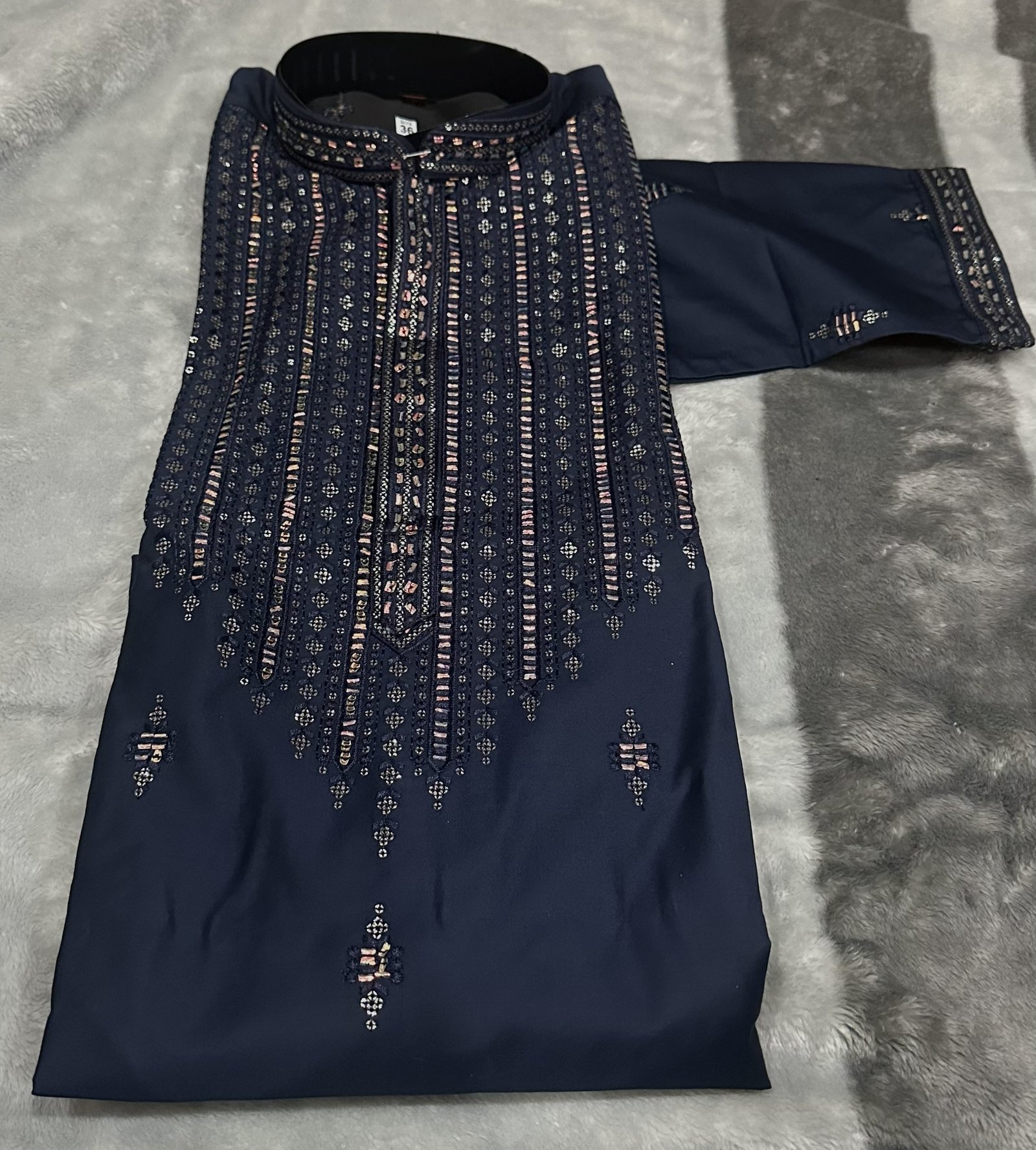 Matrix Yoke Kurta - Image 3